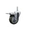Service Caster 35 Inch Gray Polyurethane Wheel Swivel 34 Inch Threaded Stem Caster Total Lock Brake SCC SCC-TSTTL20S3514-PPUB-34212 - alternate 1